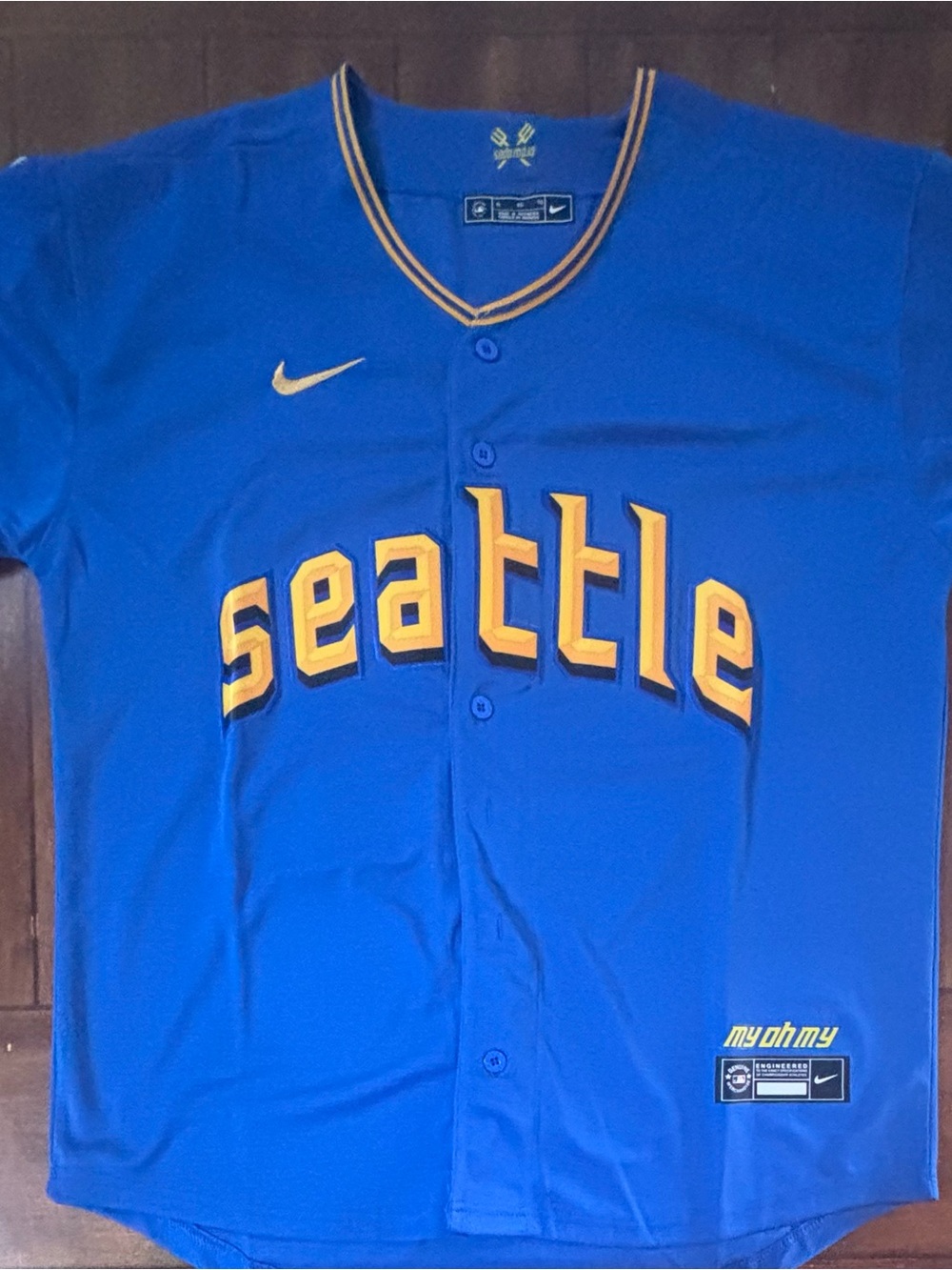 Cal Raleigh Seattle Mariners City Connect Jersey Adult XL NWT